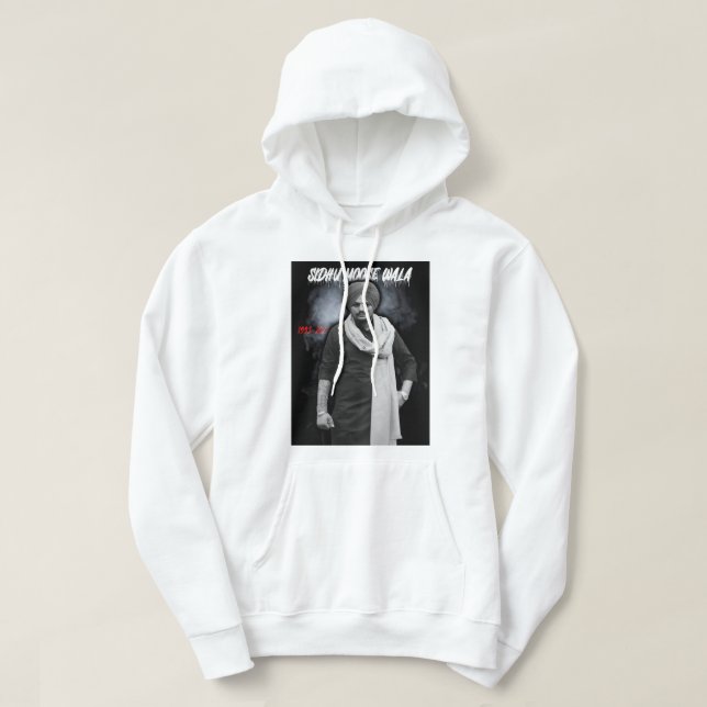Day Gift Sidhu Punjabi Cinema Moose Wala Funny Fan Hoodie (Design vorne)