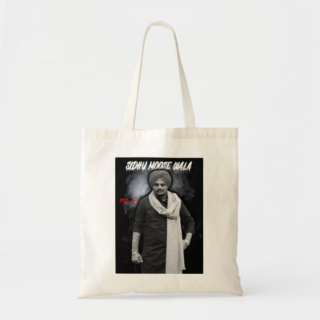 Day Gift Sidhu Punjabi Cinema Moose Wala Funny Fan Tragetasche (Vorne)