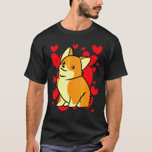 Day Hearts Romantic Corgi T-Shirt
