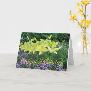 Day Lilies Birthday Grußkarte Karte