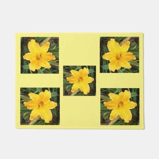 Day Lilly Doormat Fußmatte (Vorderseite)
