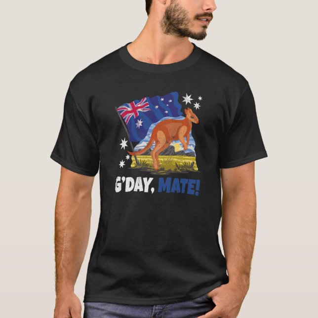 Day Mate Good Kangaroo Patriotische australische F T-Shirt (Vorderseite)