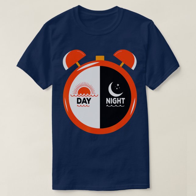 Day Night Funny Daylight Saving Time Ohrts T-Shirt (Design vorne)