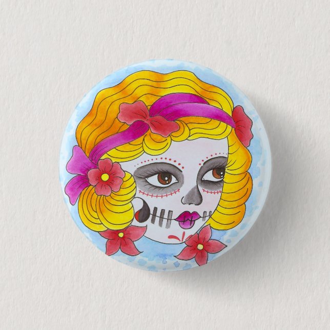 day of the dead button (Vorderseite)