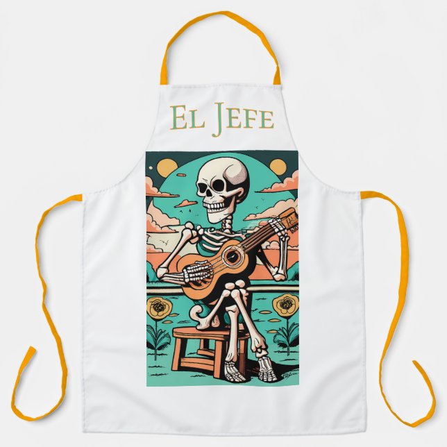 Day of the Dead Theme Apron Schürze (Vorderseite)