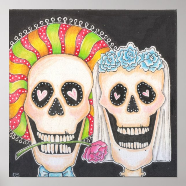 Day of the Dead Wedding Poster (Vorne)
