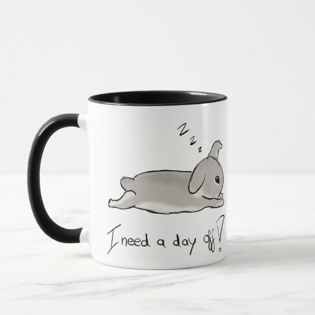 Day off bunny  tasse (Links)