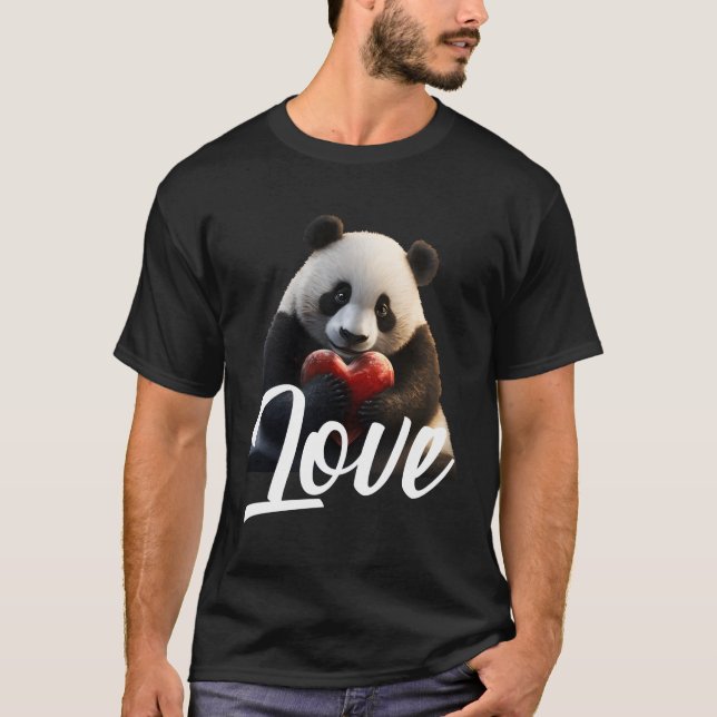 Day Panda Panda Liebe He T-Shirt (Vorderseite)