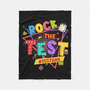 Day Rock the Test Motivierend Students Teachers Fleecedecke