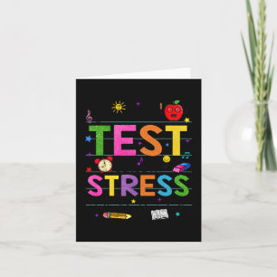 Day Rock The Test Teacher Funny Testing Day Studen Karte