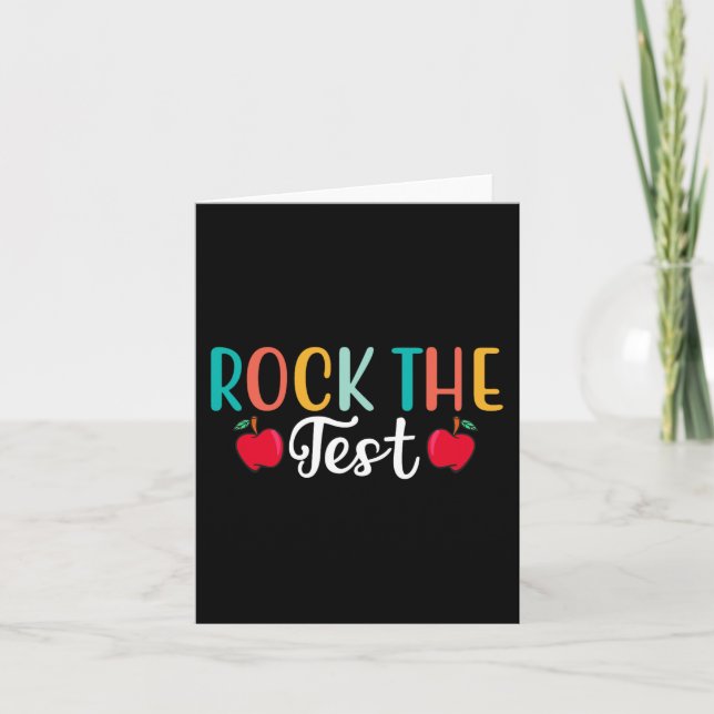 Day Rock the Test Teacher Testing Day 1 Karte (Vorderseite)