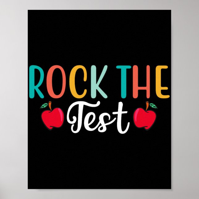 Day Rock the Test Teacher Testing Day 1 Poster (Vorne)