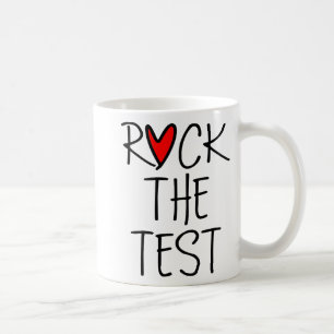 Day Rock the Test Teacher Testing Day Funny Teache Kaffeetasse