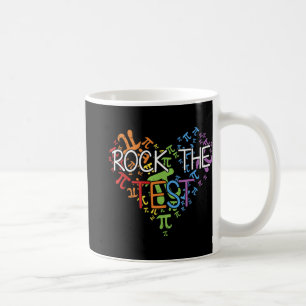 Day Rock the Test Teacher Testing Day Rainbow Teac Kaffeetasse