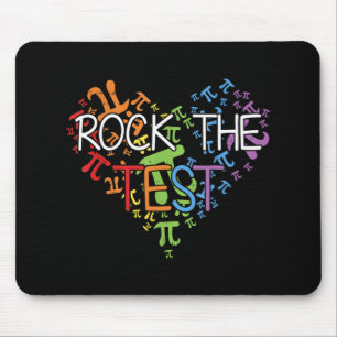 Day Rock the Test Teacher Testing Day Rainbow Teac Mousepad