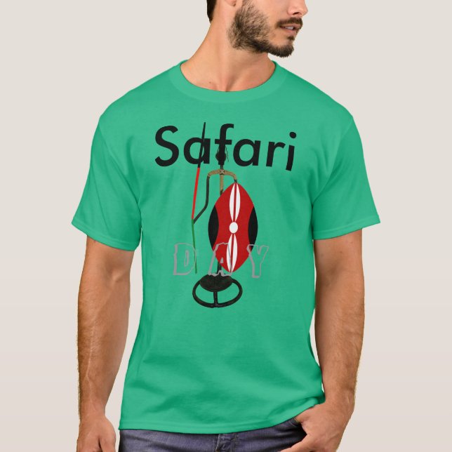 Day Safari Kenya Hakuna Matata für Geeks Tshirts (Vorderseite)