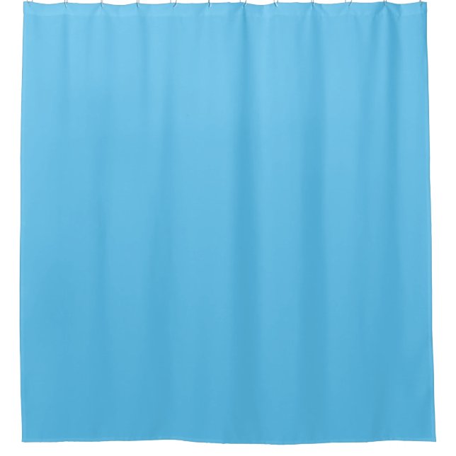 Day Sky Blue, Halb gebacken, Jeans Blue, Duschvorhang (Vorderseite)