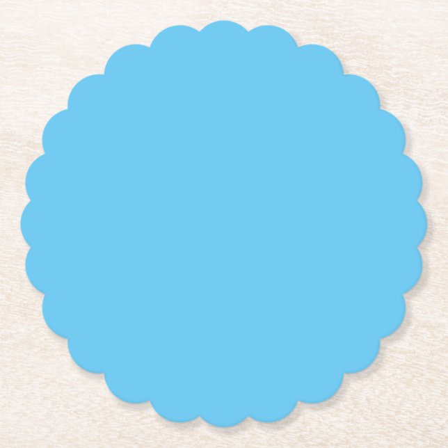 Day Sky Blue, Halb gebacken, Jeans Blue, Untersetzer (Vorderseite)