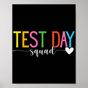 Day Squad Teacher Testkoordinator Funny Poster