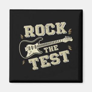 Day Teacher Rock the Test Guitar Lehrer Testing D Magnet