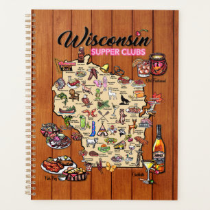 Day Timer - Wisconsin Supper Club Karte Planer