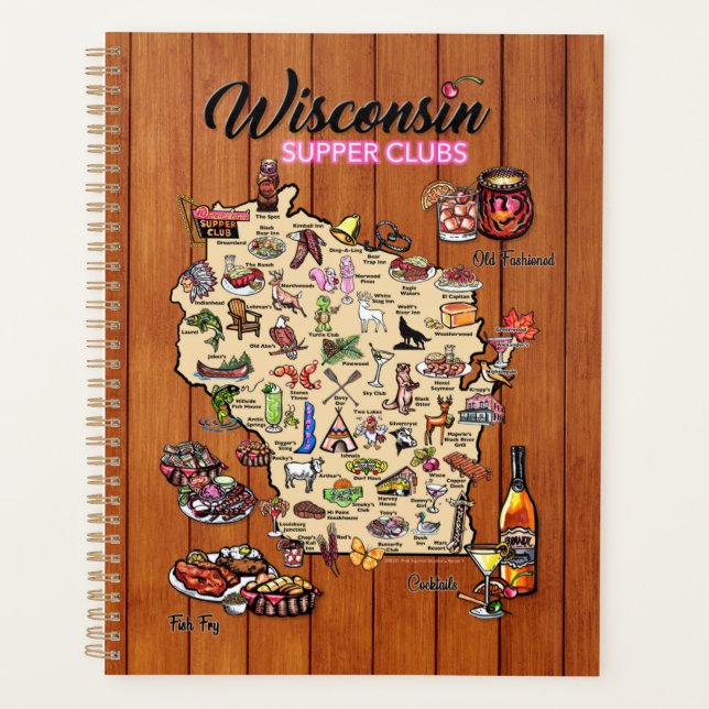 Day Timer - Wisconsin Supper Club Map Planer (Vorderseite)
