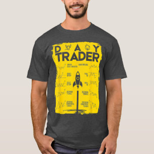 Day Trader Moon Stock Investor Trading Forex T-Shirt