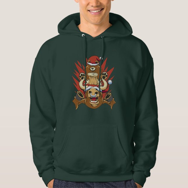 Day Trader Weihnachtsgeschenk Hoodie (Vorderseite)