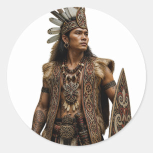 DAYAK KALIMANTAN STAMM KRIEGER KUNST STICKER