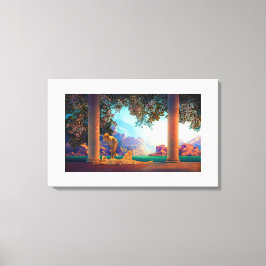 DAYBREAK Maxfield Parrish 1922 ... 2025 Leinwanddruck