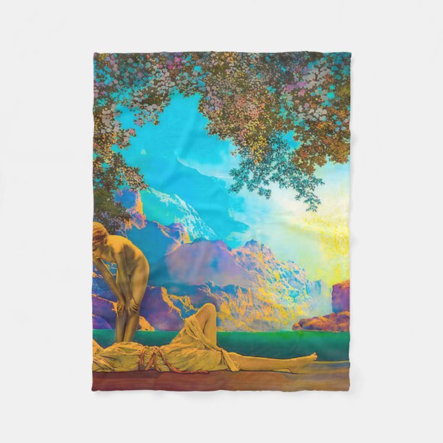 Daybreak Maxfield Parrish Fleecedecke (Vorderseite)