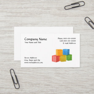 Daycare Business Card Visitenkarte