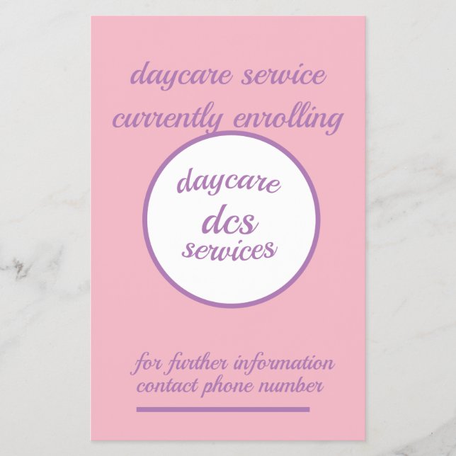 Daycare Service Flyer (Vorne)