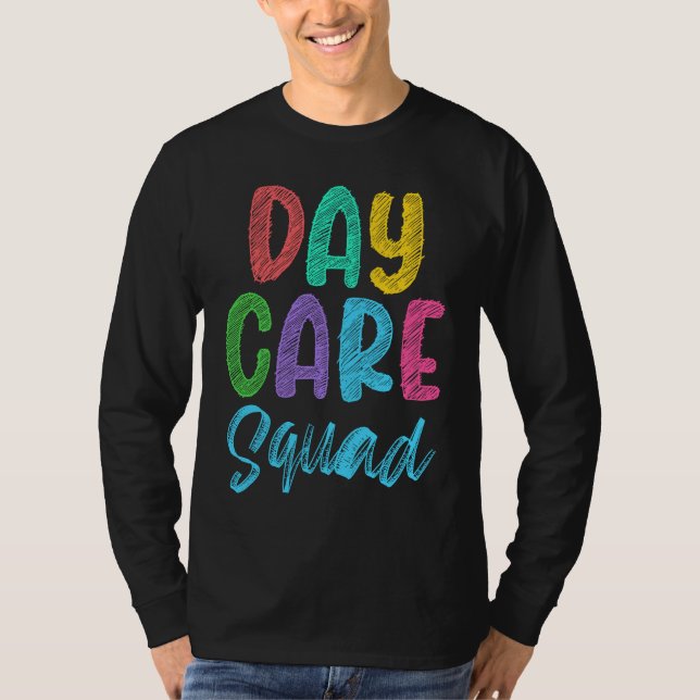 Daycare Squad Daycare Provider Daycare Teacher Pre T-Shirt (Vorderseite)