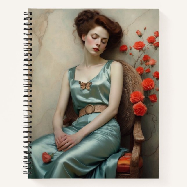 Daydream and Climbing Rose SpiralNotebook Notizbuch (Vorderseite)