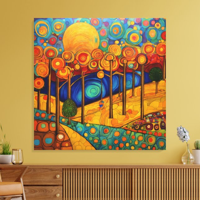 Daydream Forest Leinwanddruck (Insitu (Wohnzimmer))
