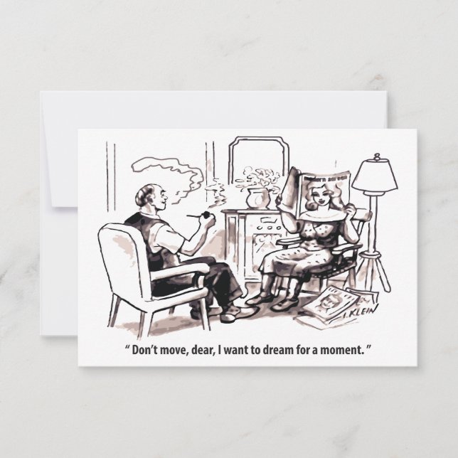 Daydreamer, Ehemann und Ehefrau, Funny Save The Date (Vorderseite)