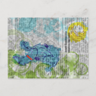 Daydreaming Dog Postkarte