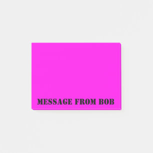 Dayglow Fuchsia Message 4 x 3 Post-it Klebezettel