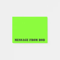 Dayglow grüne Nachricht