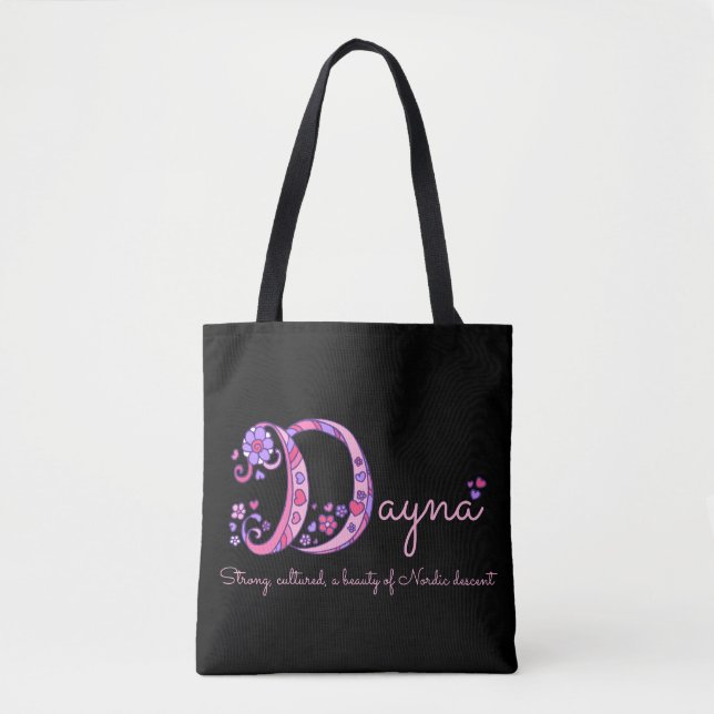 Dayna Namen- und Bedeutungsmonogrammtasche Tasche (Vorderseite)