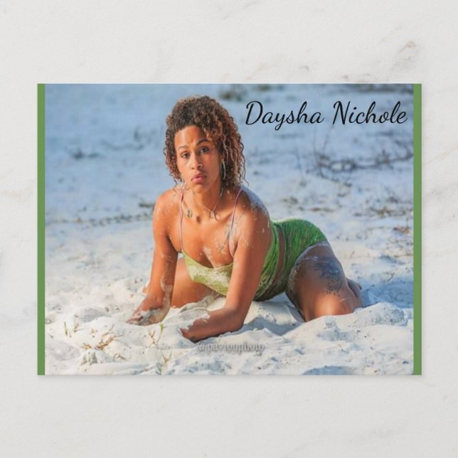 Daysha Nichole McGinnis, plage, Carte postale (Devant)