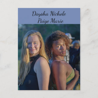 Daysha Nichole & Paige Marie, Postcard Postkarte