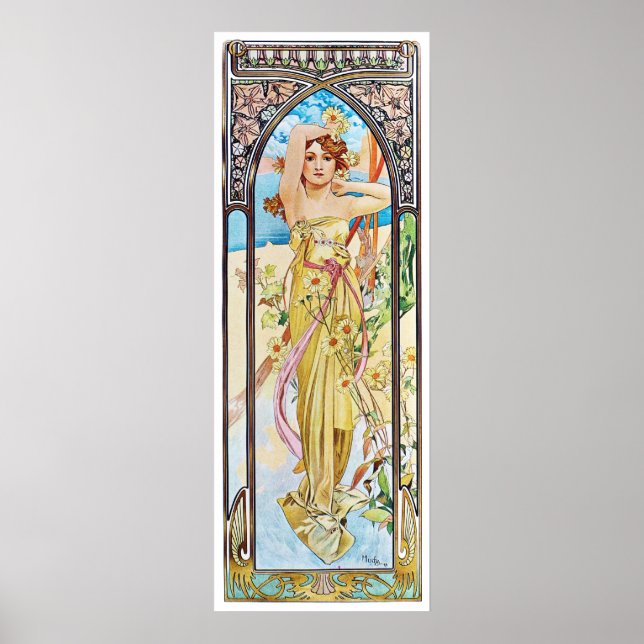 Daytime, Alphonse Mucha Poster (Vorne)