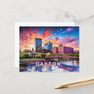 Dayton Abstrakt Art Postkarte