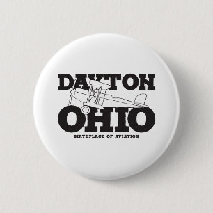 Dayton Ohio Art - Der Geburtsort von Aviation Desi Button