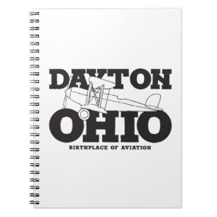 Dayton Ohio Art Geburtsort von Luftfahrt Notizblock