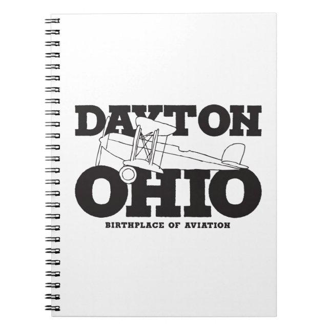 Dayton Ohio Art Geburtsort von Luftfahrt Notizblock (Vorderseite)