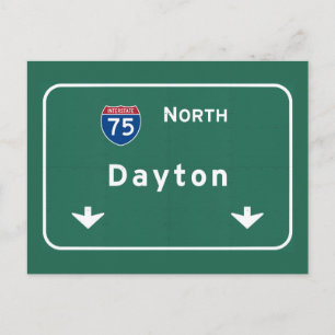 Dayton Ohio oh Interstate Highway Freeway : Postkarte