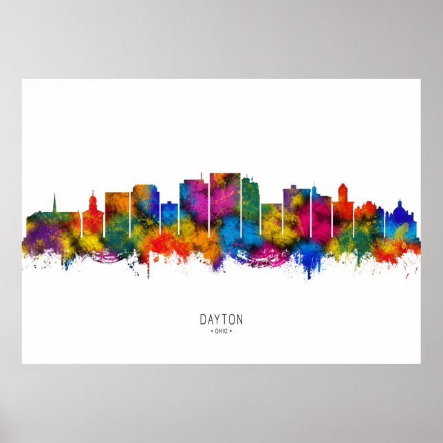 Dayton Ohio Skyline Poster (Vorne)
